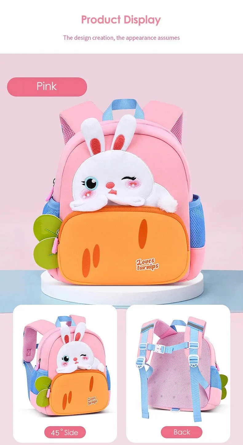 Rabbit Carrot Design Backpack for Kindergarten kids