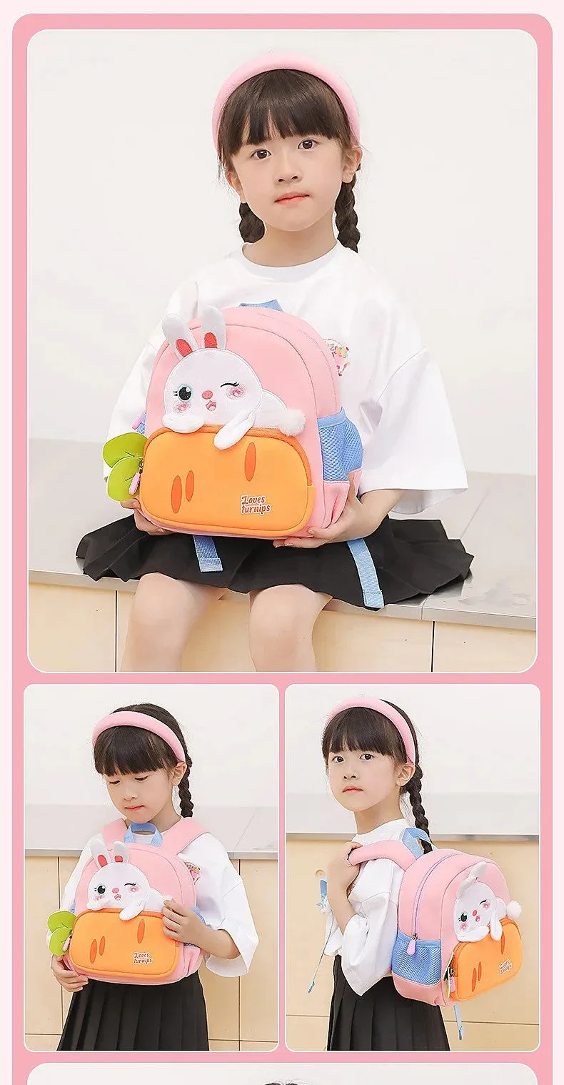 Rabbit Carrot Design Backpack for Kindergarten kids