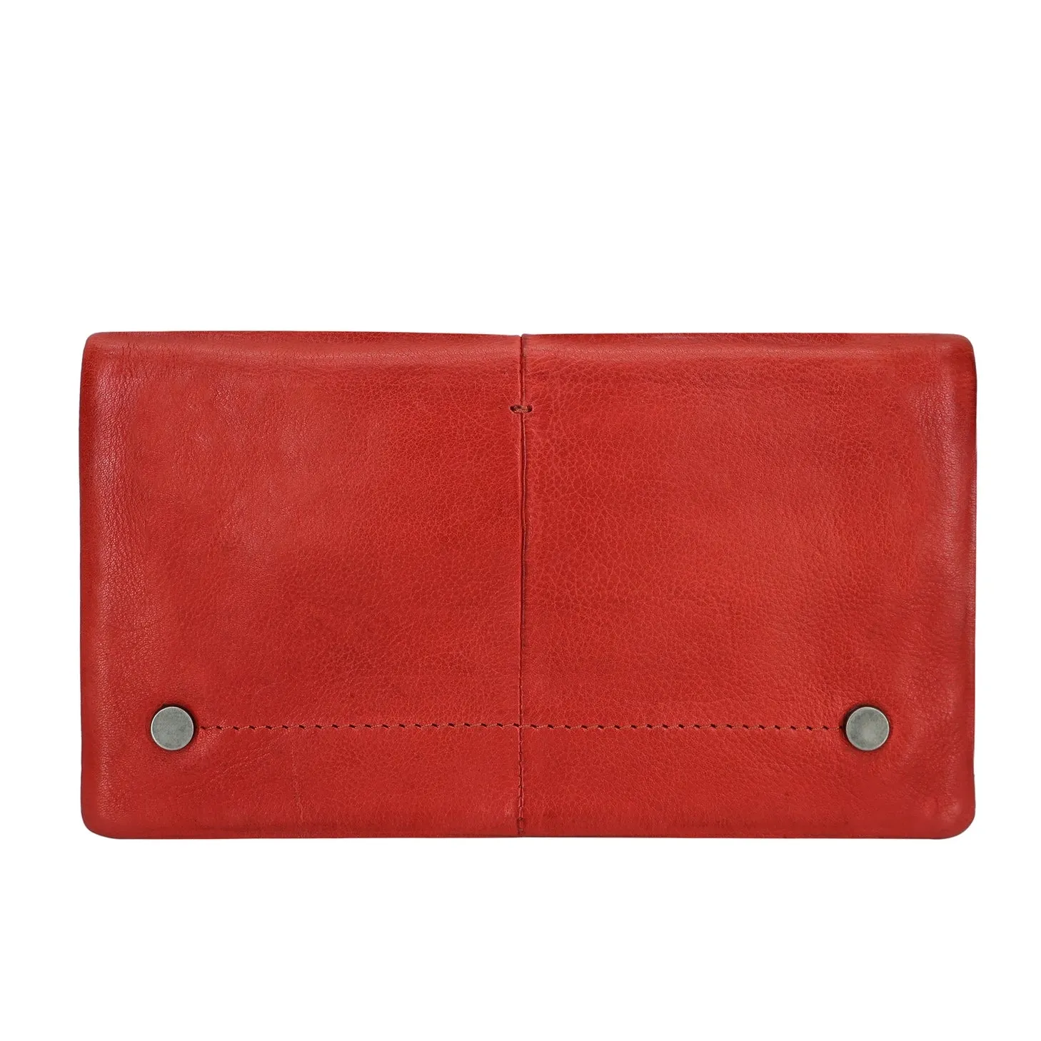 Red Handcrafted Leather Wallet