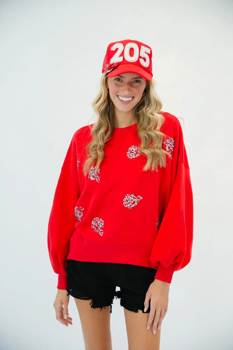 RED HELMET PULLOVER