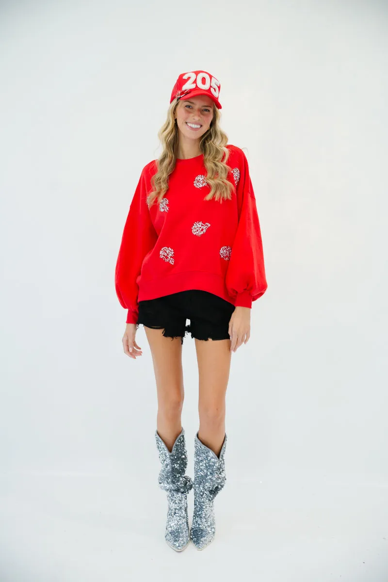 RED HELMET PULLOVER