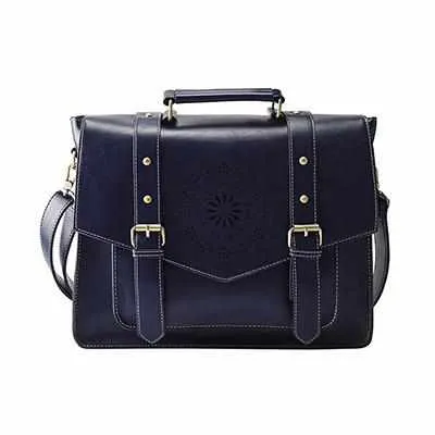 Retro Faux Leather Satchel Bags