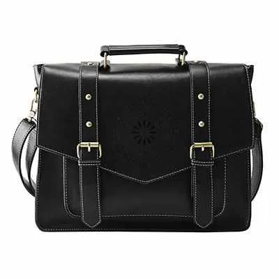 Retro Faux Leather Satchel Bags