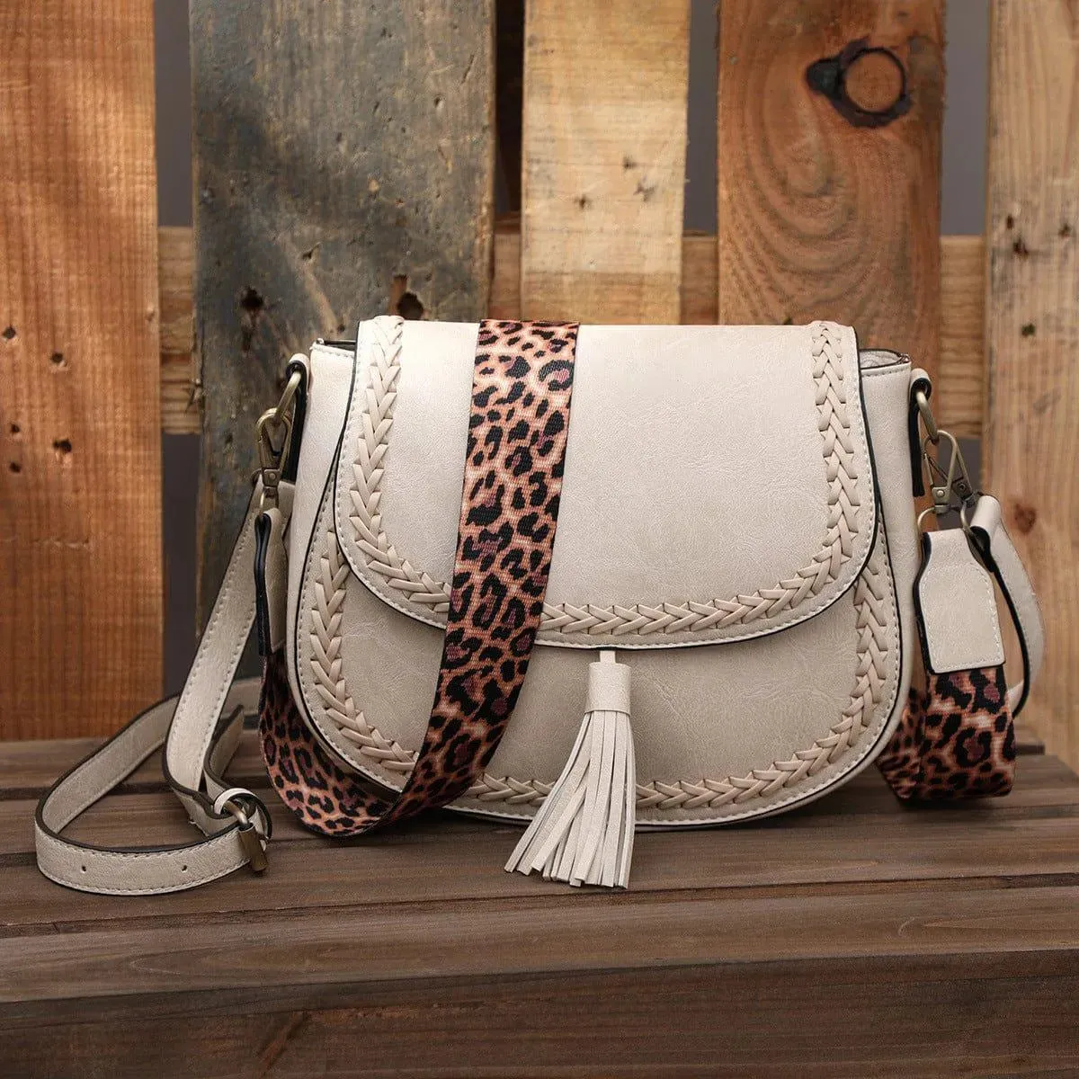 Retro Style Tassel Saddle Bag