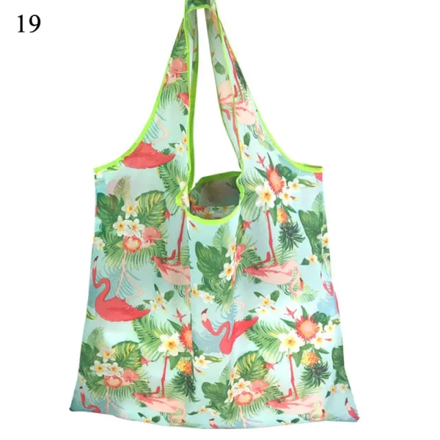 Reusable Shopping Bags - Eco-Friendly Foldable with Pouch - Washable and Waterproof