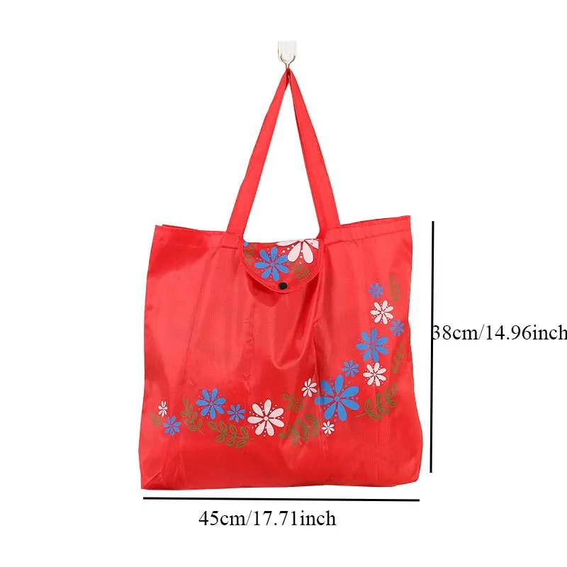 Reusable Shopping Bags - Eco-Friendly Foldable with Pouch - Washable and Waterproof