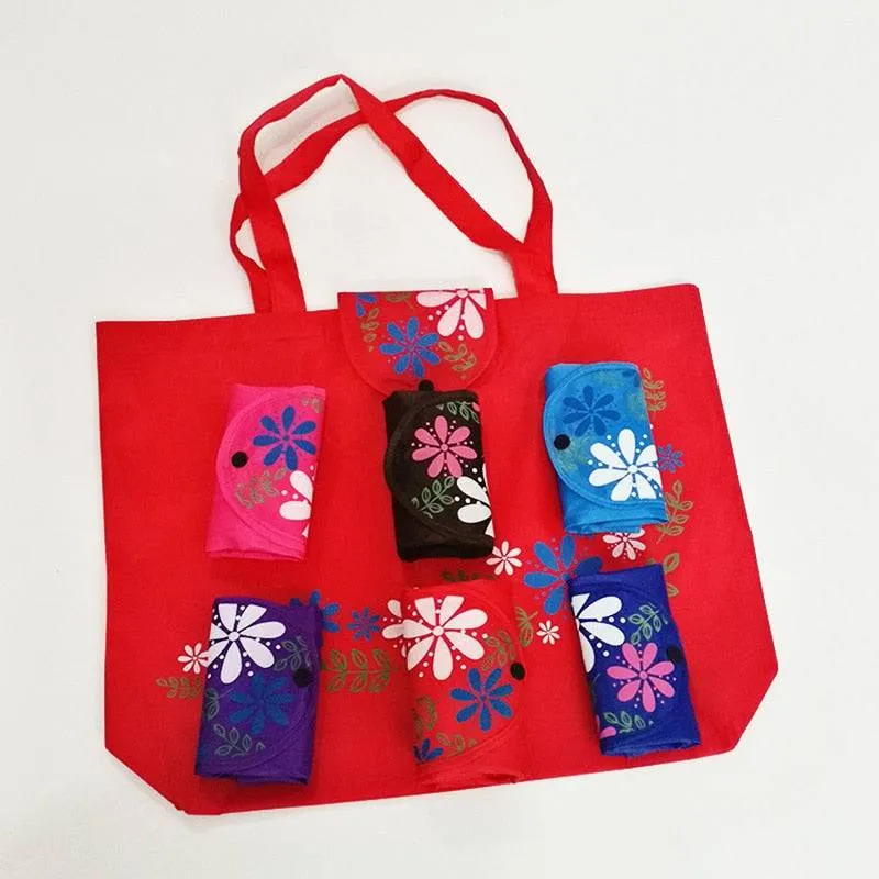 Reusable Shopping Bags - Eco-Friendly Foldable with Pouch - Washable and Waterproof