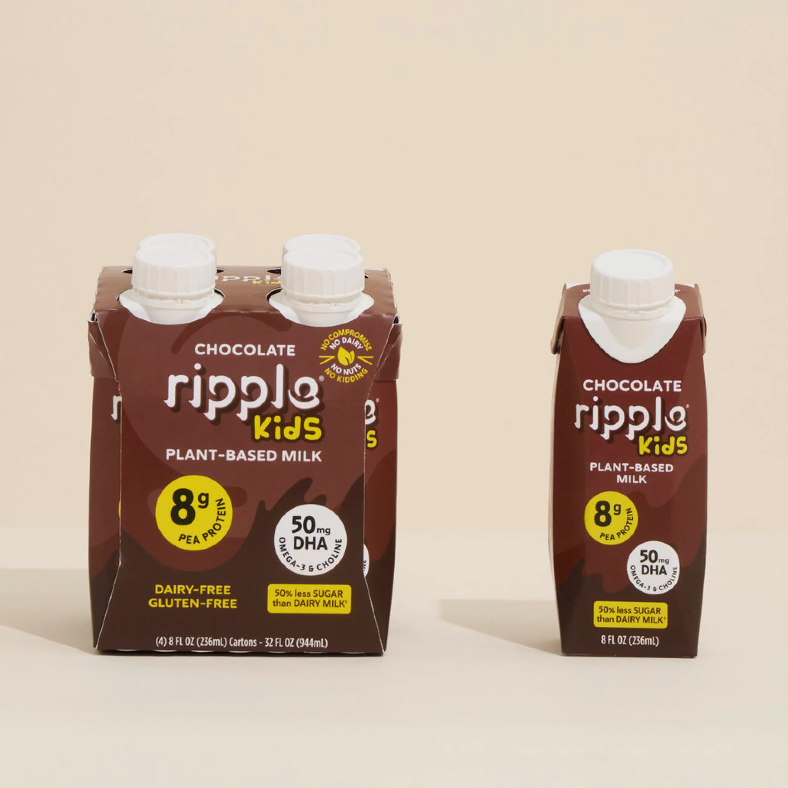 Ripple Kids On-The-Go Chocolate Milk (4-pack)