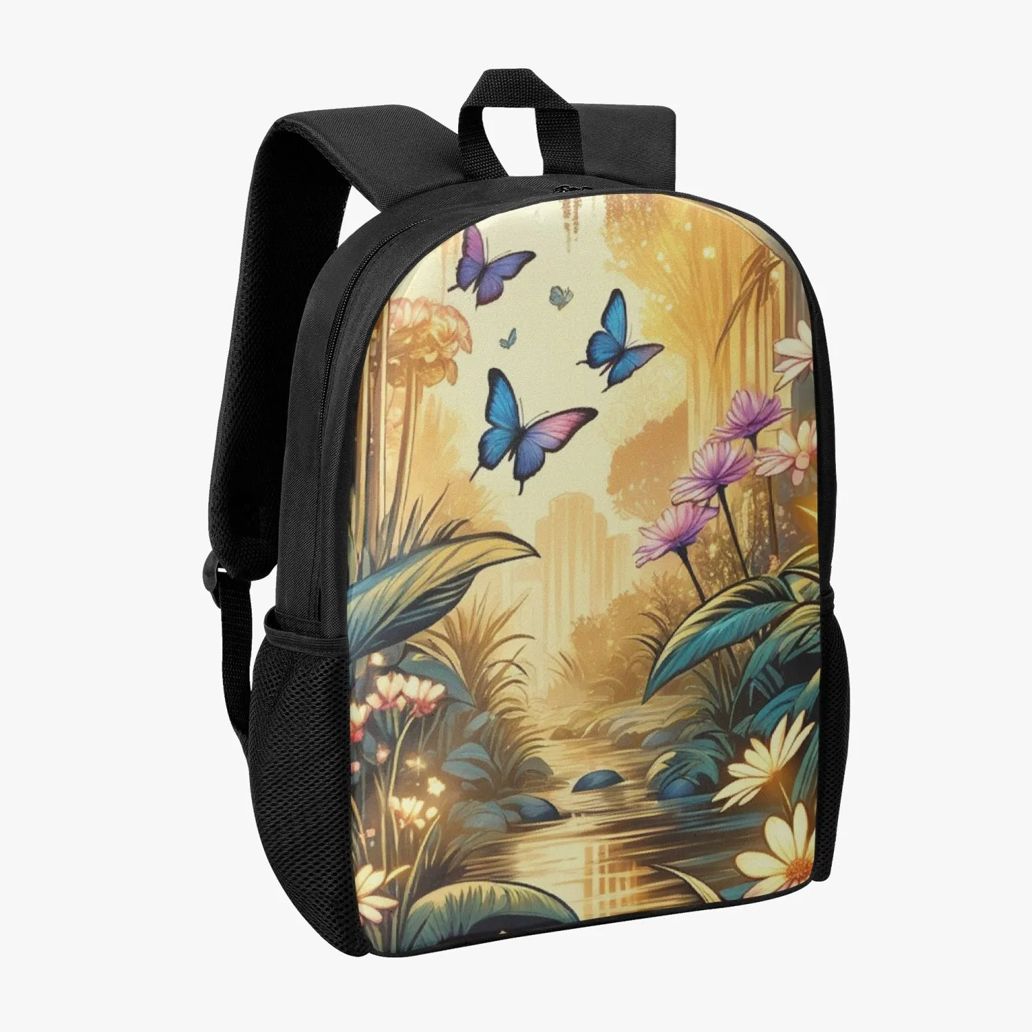 Sac à dos d'école pour enfant "Papillons bleu" (201)