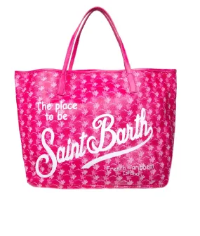 Saint Barth Fuchsia Monogram Bag