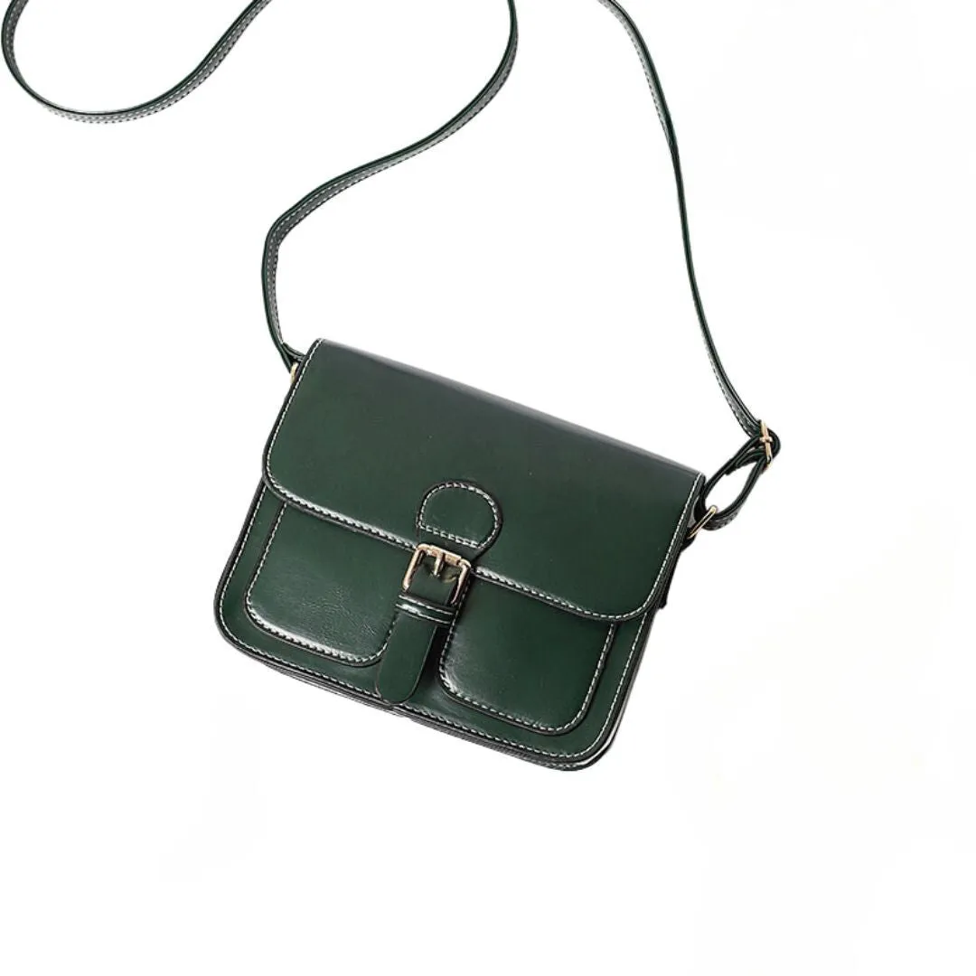 Soft Leather Crossbody Messenger Bag