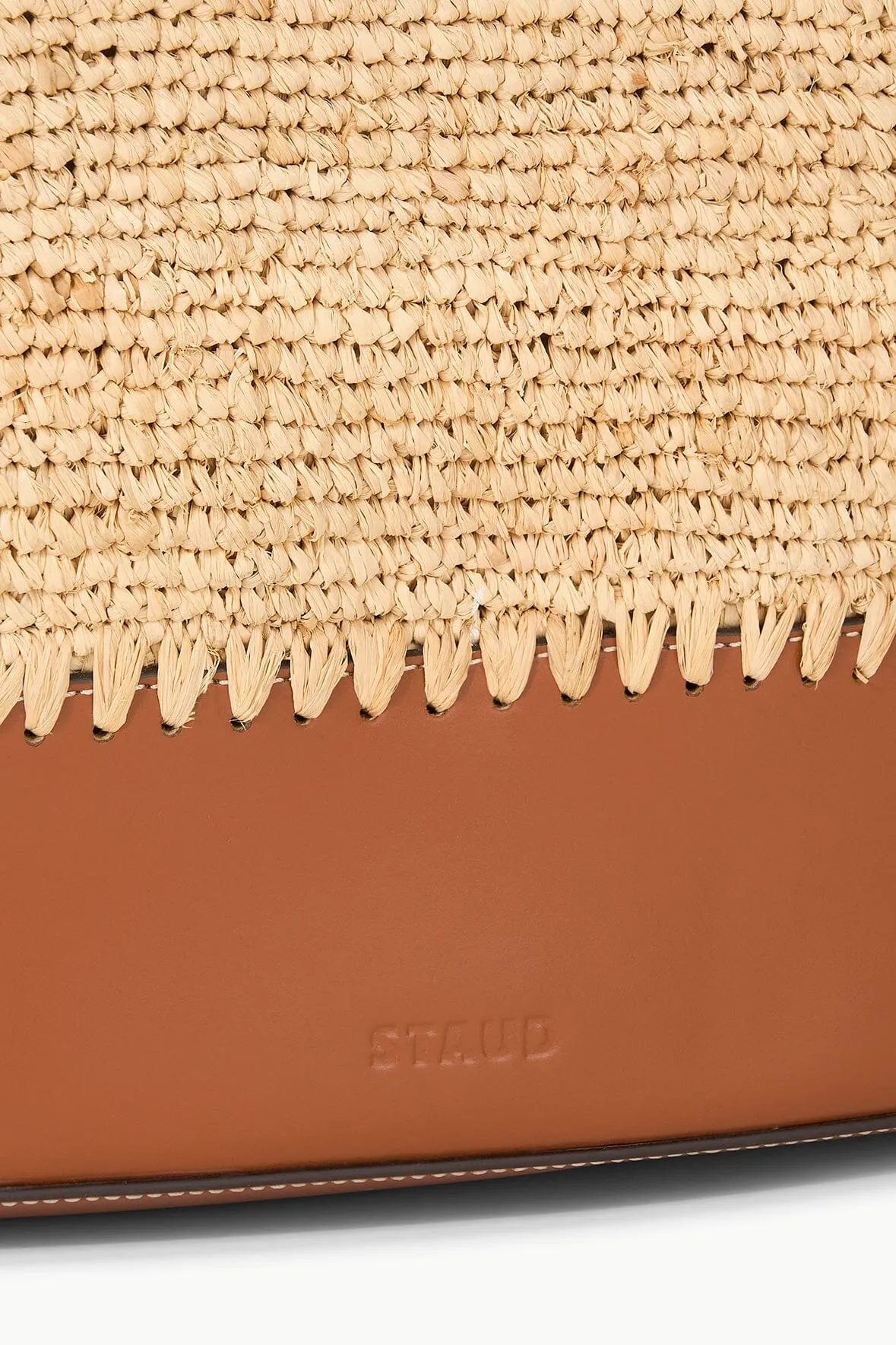 Squillo Raffia Tote in Natural Tan