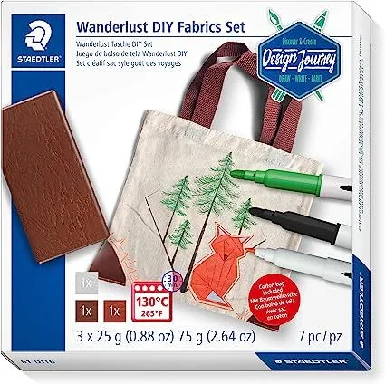 Staedtler DJ Wanderlust DIY Fabrics Bag Coloring Set