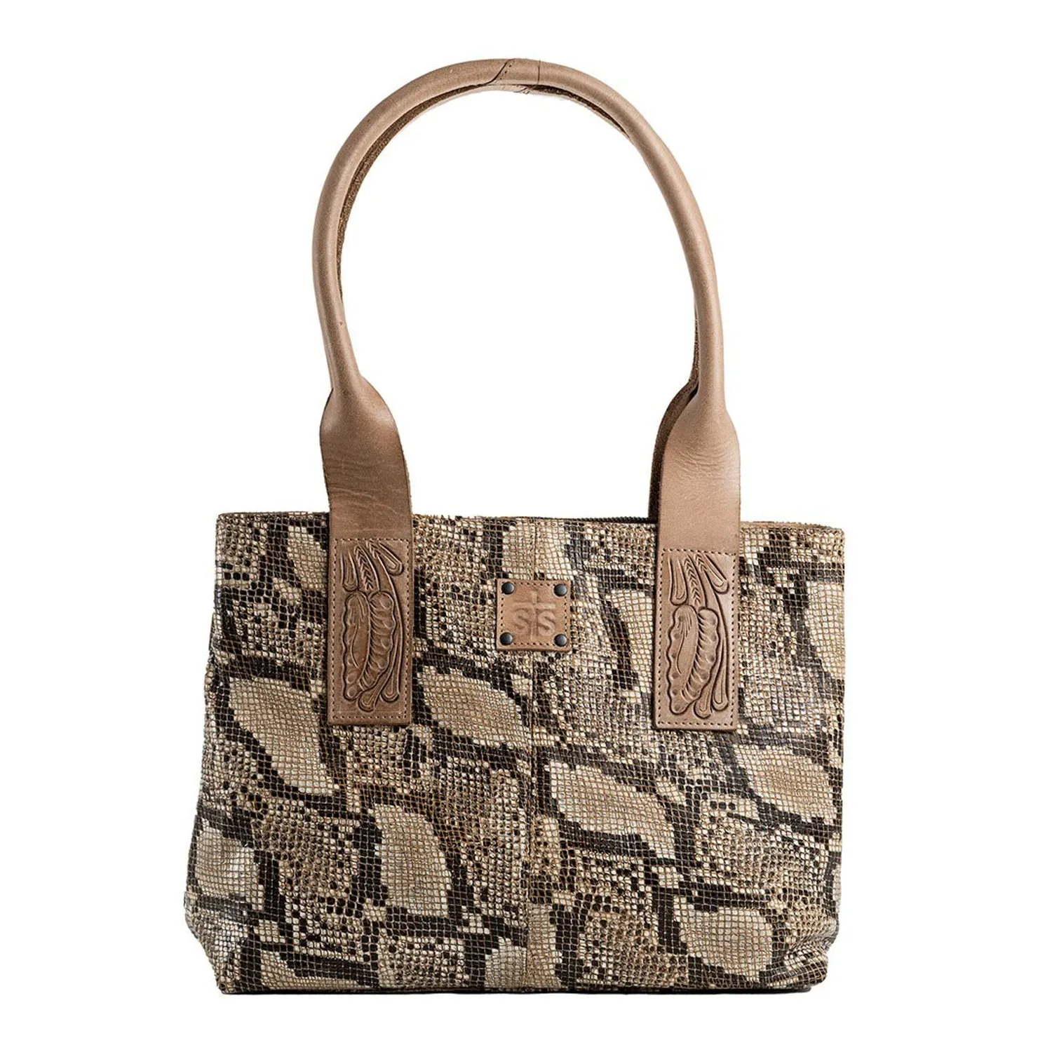 STS Ranchwear Stella Tote Ladies Leather Handbag Snakeskin