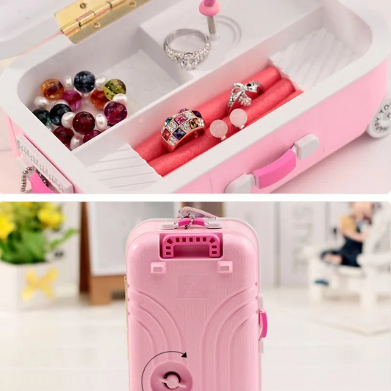 Suitcase Jewelry Music Box