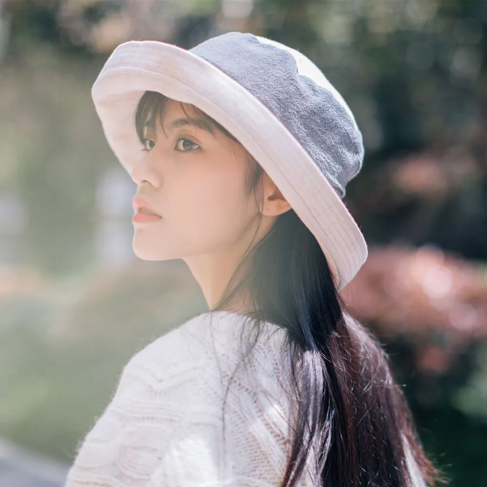 Summer Linen Bucket Hat for Women