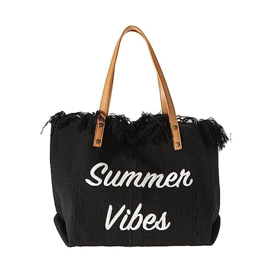 Summer Vibes Canvas Handbag