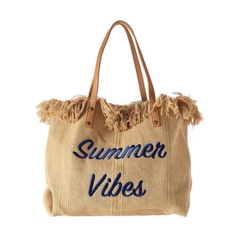 Summer Vibes Canvas Handbag