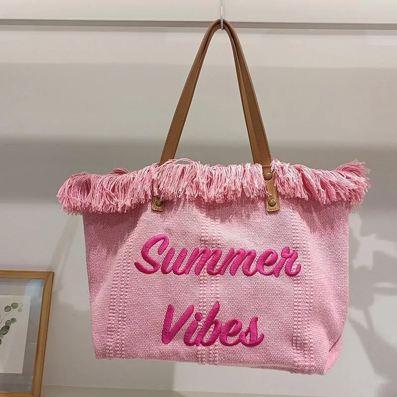 Summer Vibes Canvas Handbag