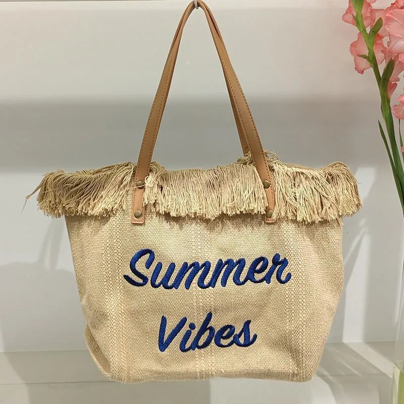 Summer Vibes Canvas Handbag