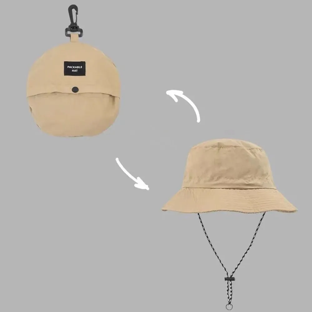 Sun Protection Waterproof Bucket Hat Summer Camping Hiking Cap Anti-UV Sun Hat Mountaineering Caps Panama Hat