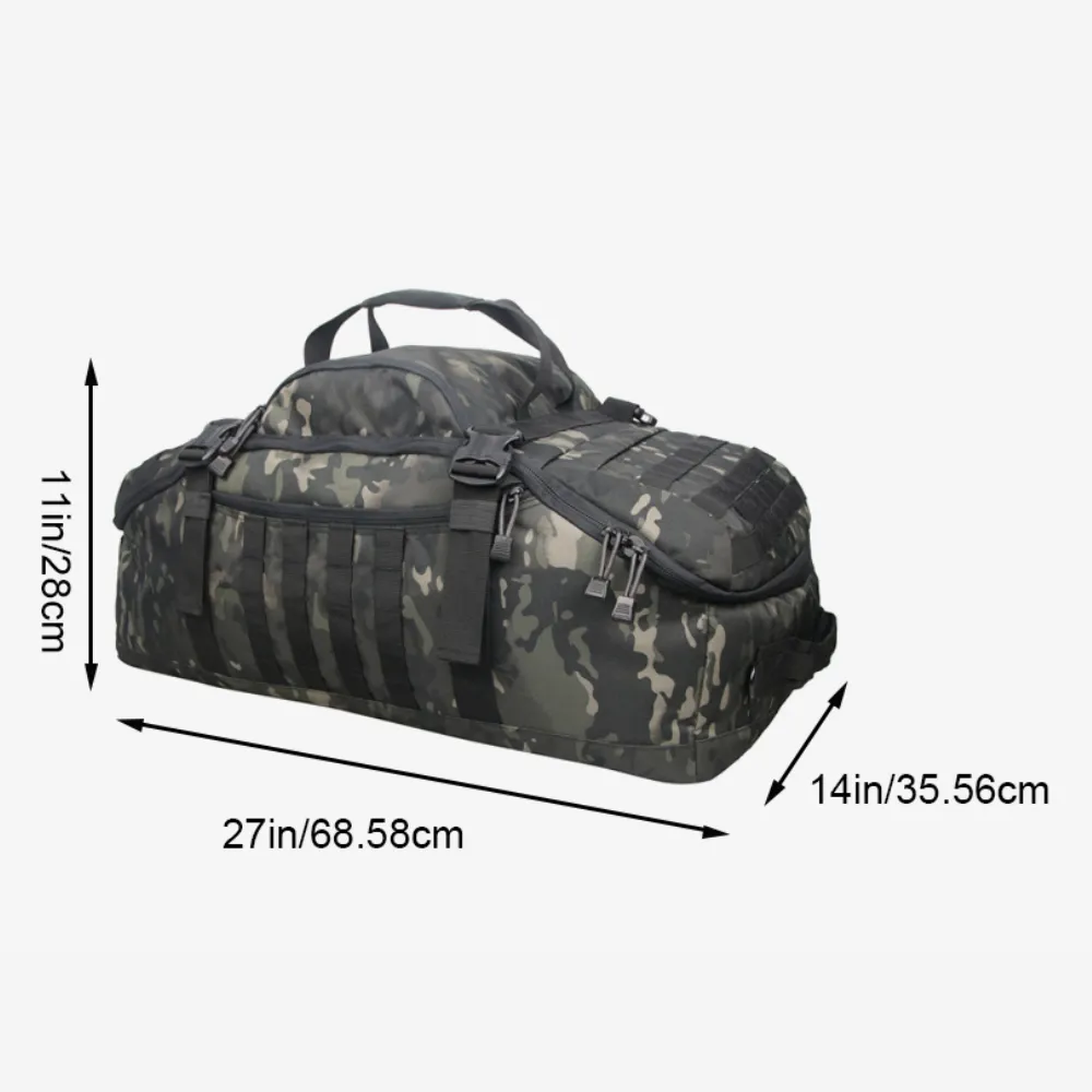 Tactical Range Bag 80L Waterproof for Trekking Fishing Hunting Camping