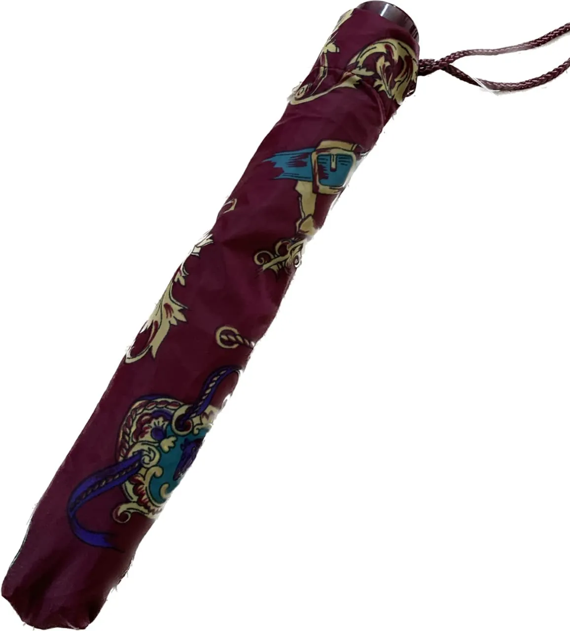 Telescopic Patterned Umbrella (Red)