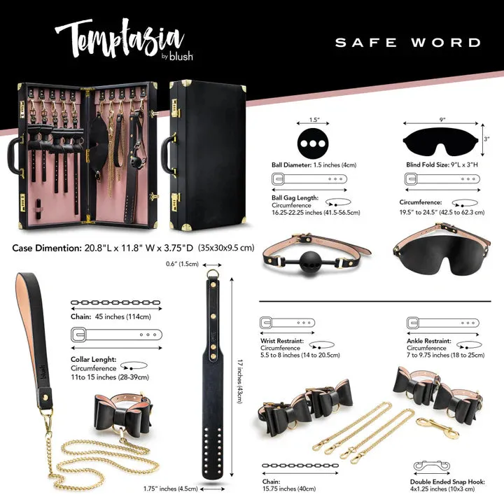 Temptasia Safe Word BDSM Complete Kit with Suitcase