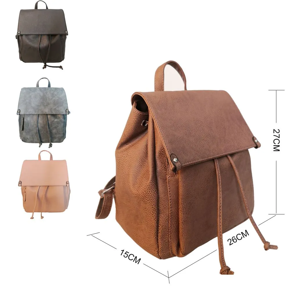 The Faux Leather Backpack