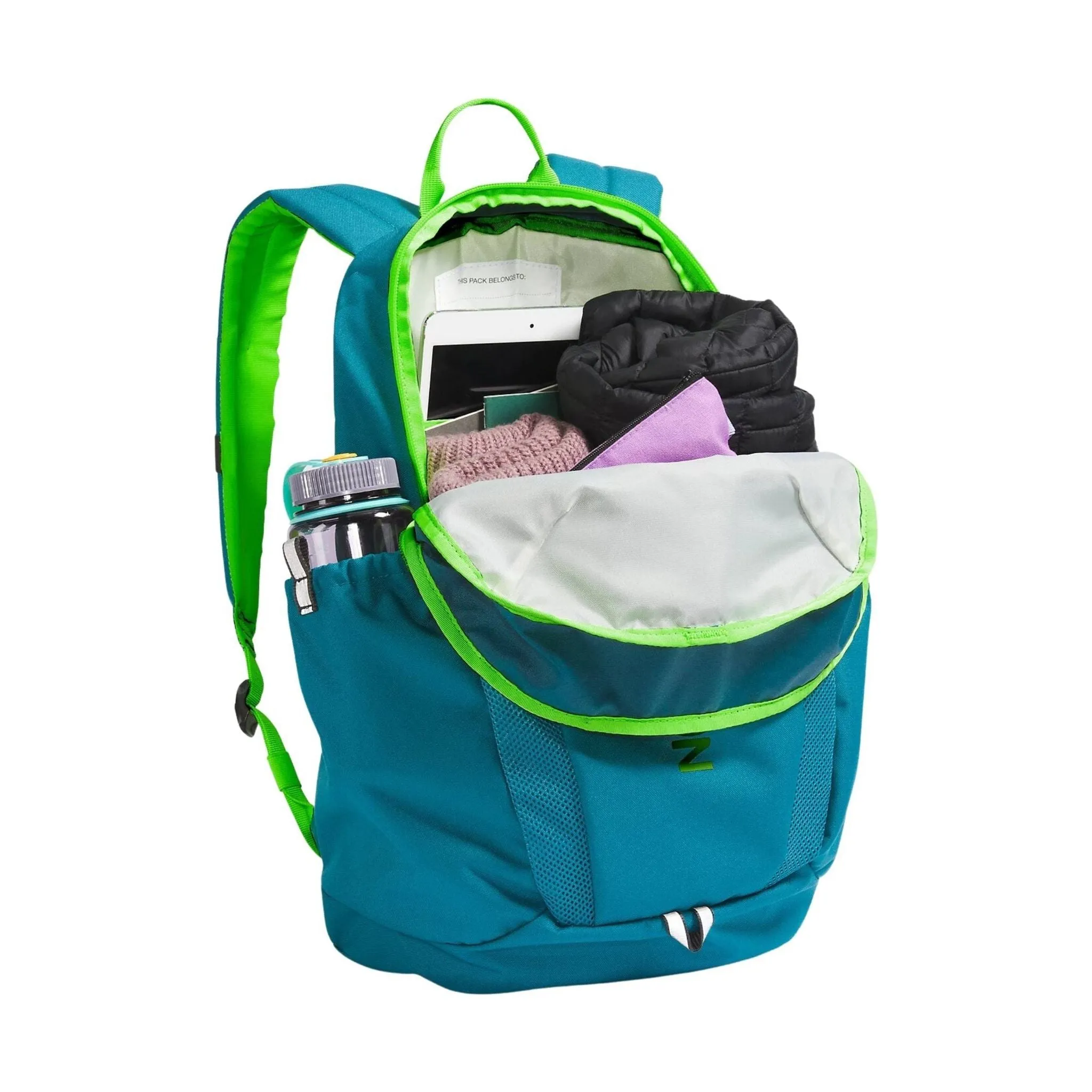 The North Face Youth Mini Recon Backpack - Blue Moss/Safety Green