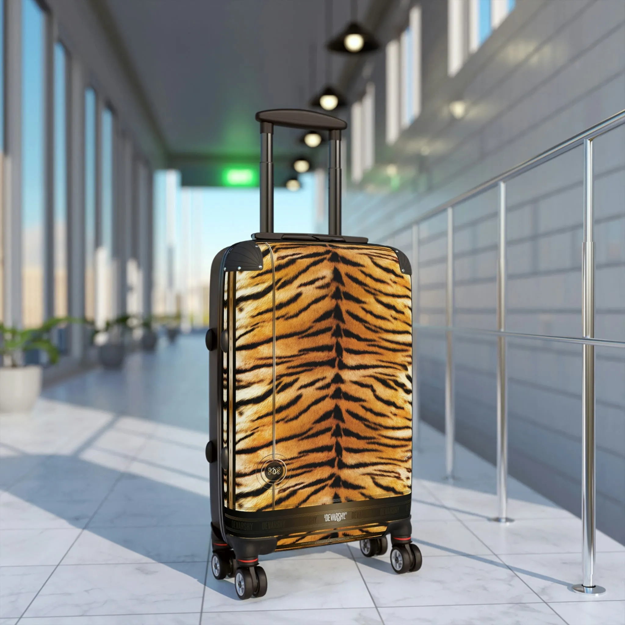 Tiger Print Suitcase Carry-on Suitcase Animal Print Luggage Hard Shell Suitcase in 3 Sizes | 100178