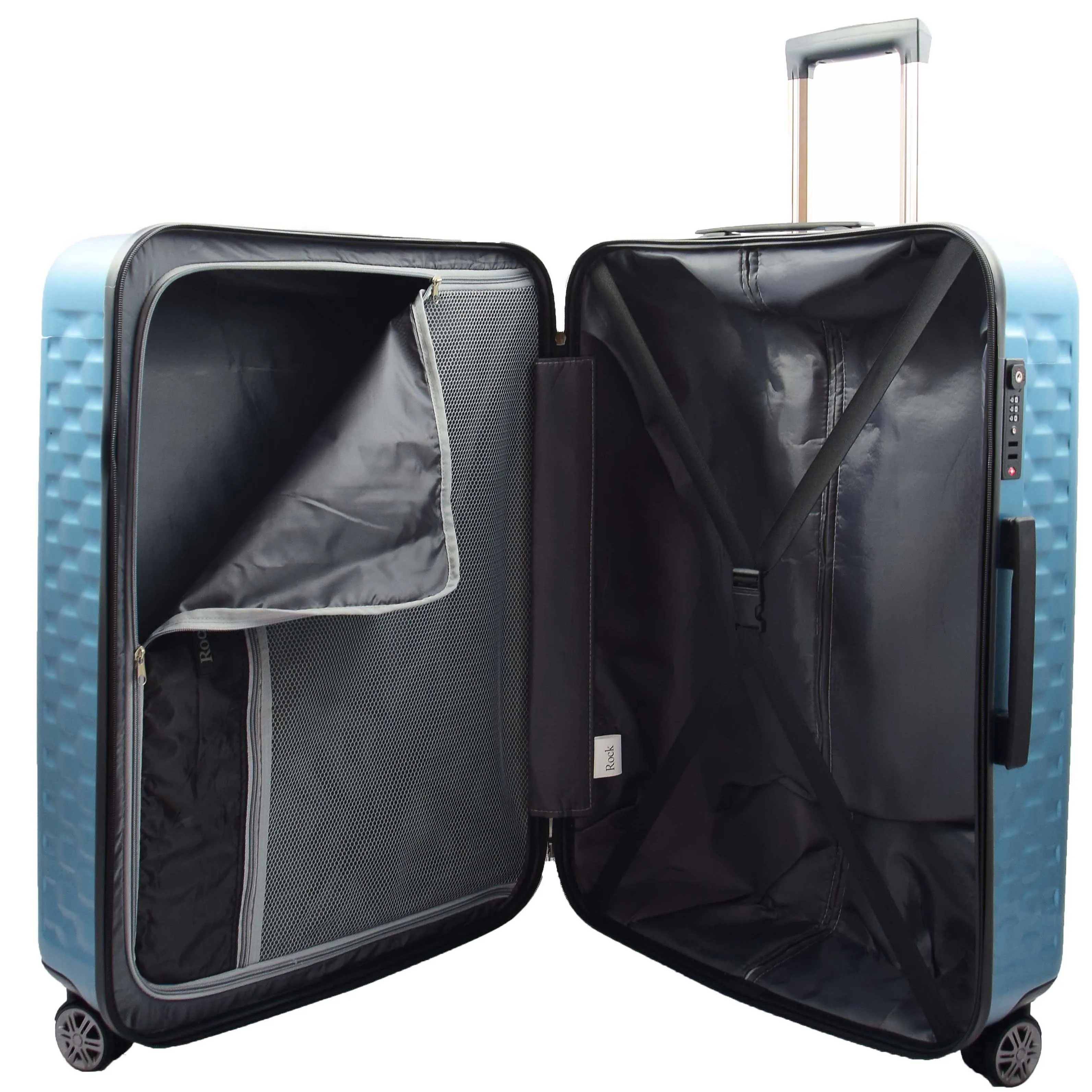 Travel Luggage 8 Wheel 360 Spinner Macau Blue