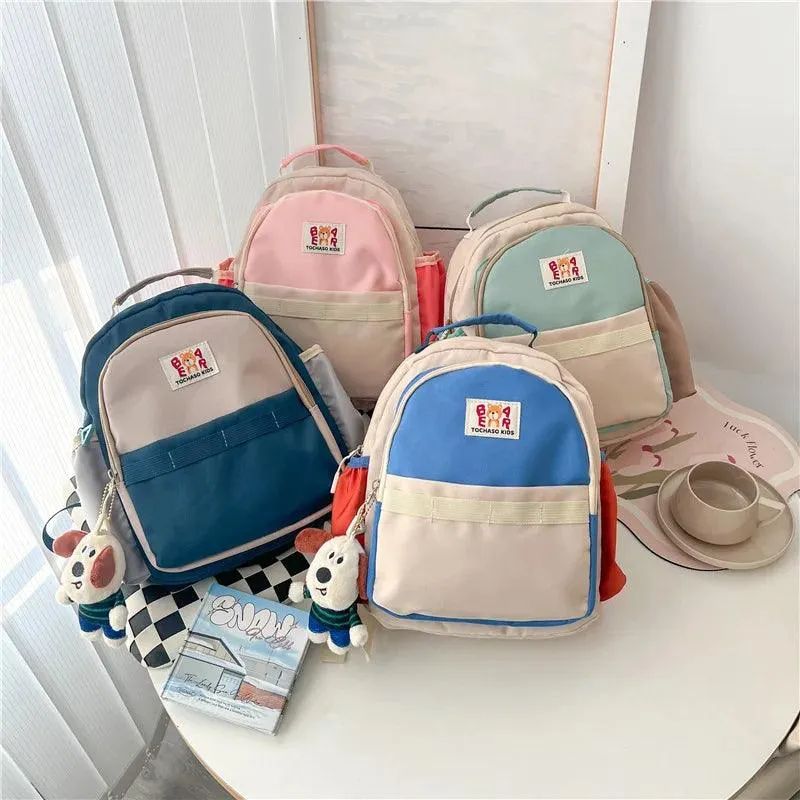 TSB72 Cool Backpack For Children's Boys and Girls - Lightweight Color Match Bag