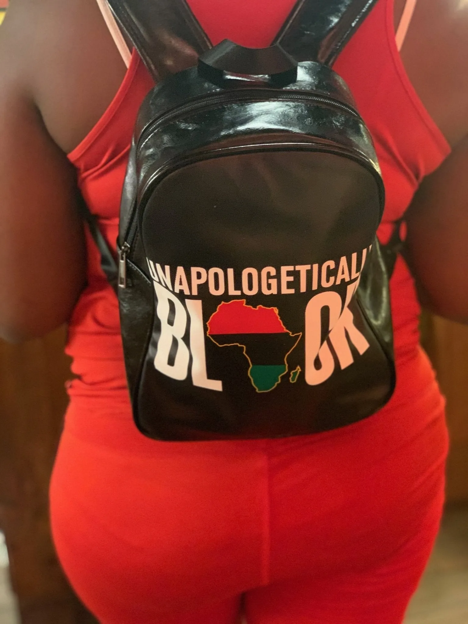 Unapologetically Black RBG Leather Bookbag