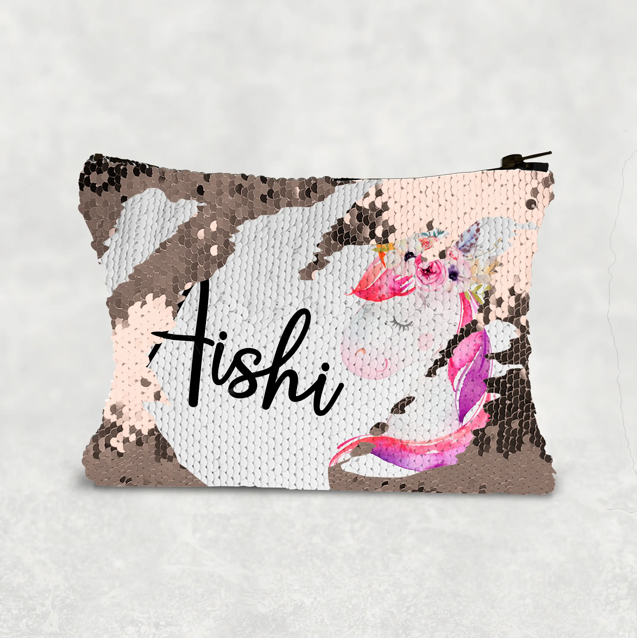 Unicorn Personalised Sequin Bag