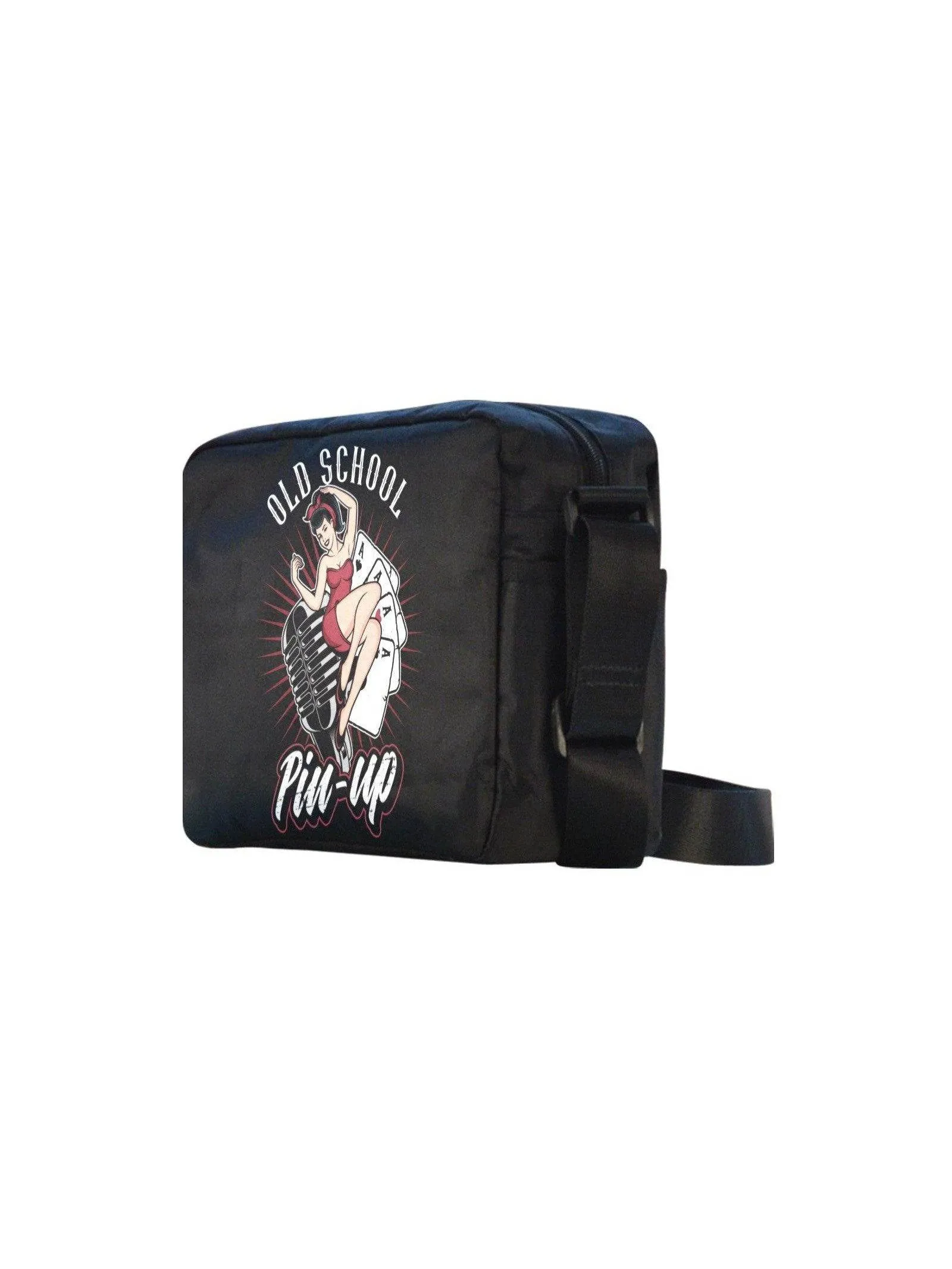 UNISEX Crossbody Nylon Satchel Bag OLD SCHOOL PINUP