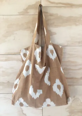 Utility Tote - Terracotta Ikat