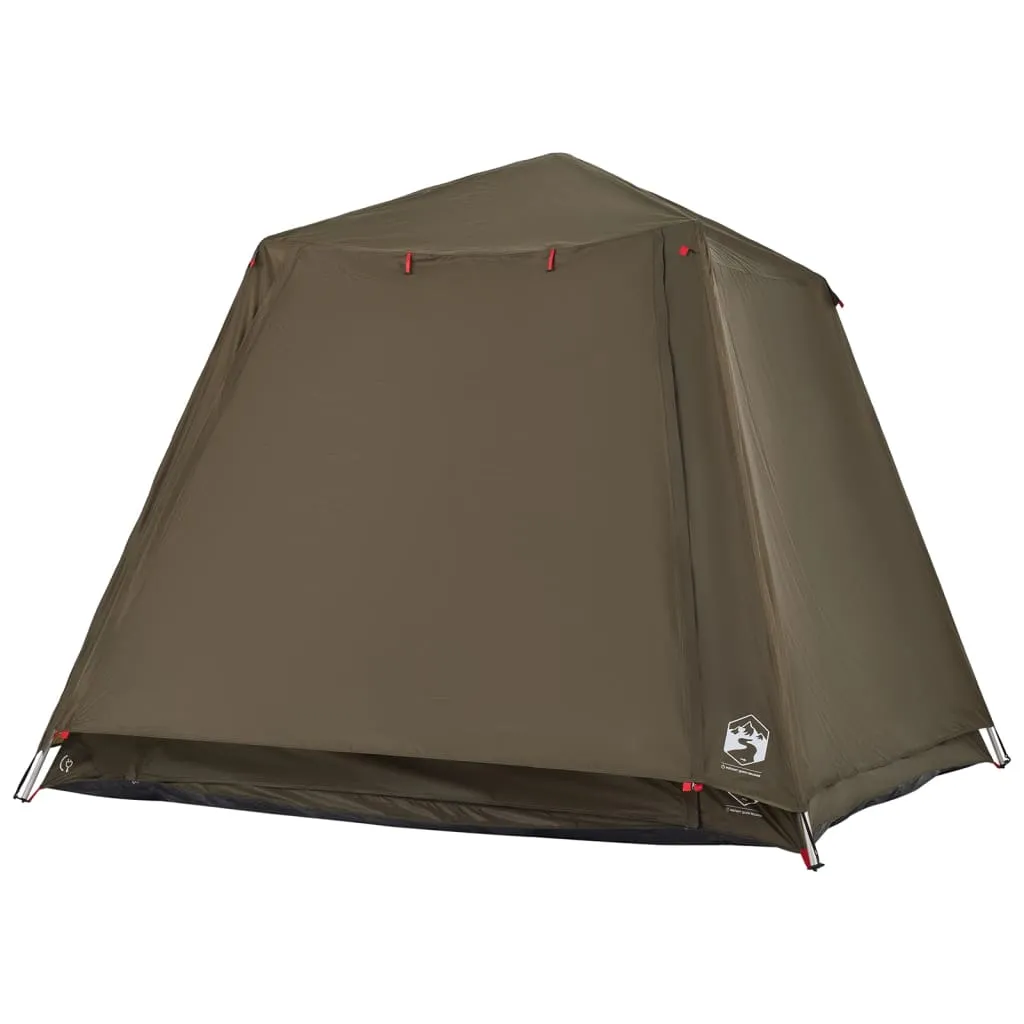 vidaXL Fishing Tent 4-Person Olive Green Quick Release