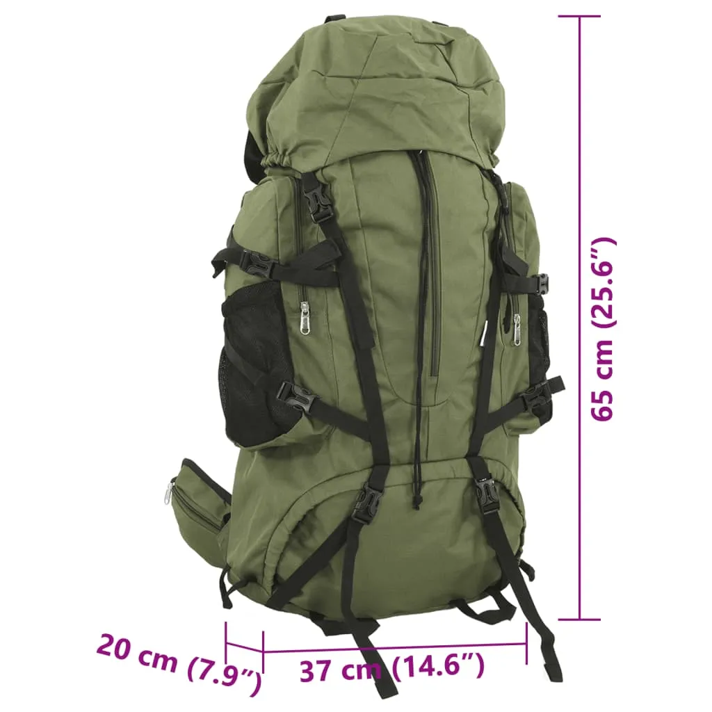 vidaXL Hiking Backpack Army Green 60 L Oxford Fabric