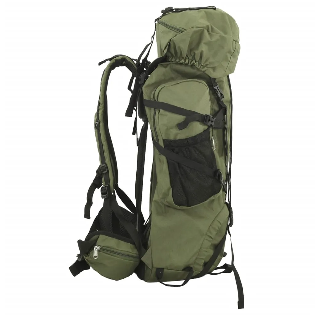 vidaXL Hiking Backpack Army Green 80 L Oxford Fabric