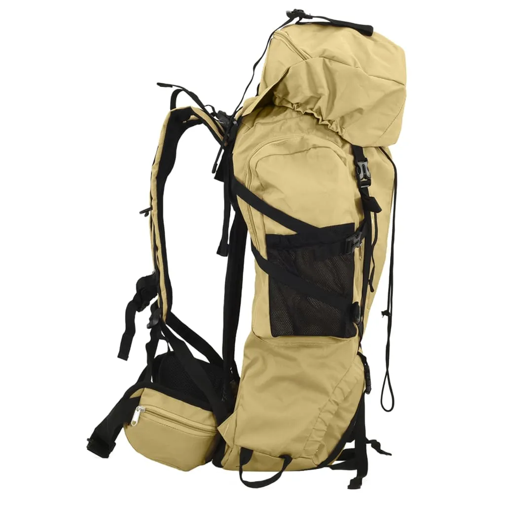 vidaXL Hiking Backpack Khaki 100 L Oxford Fabric