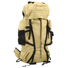 vidaXL Hiking Backpack Khaki 100 L Oxford Fabric