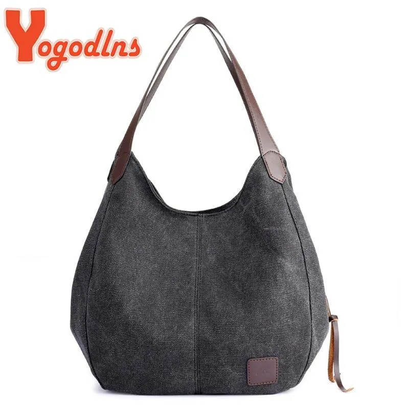 Vintage Canvas Large Capacity Shoulder Bag