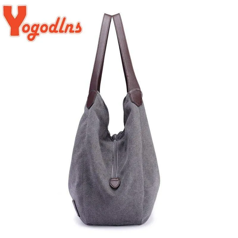 Vintage Canvas Large Capacity Shoulder Bag