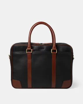 Wellington Work Briefcase | Black & Brown