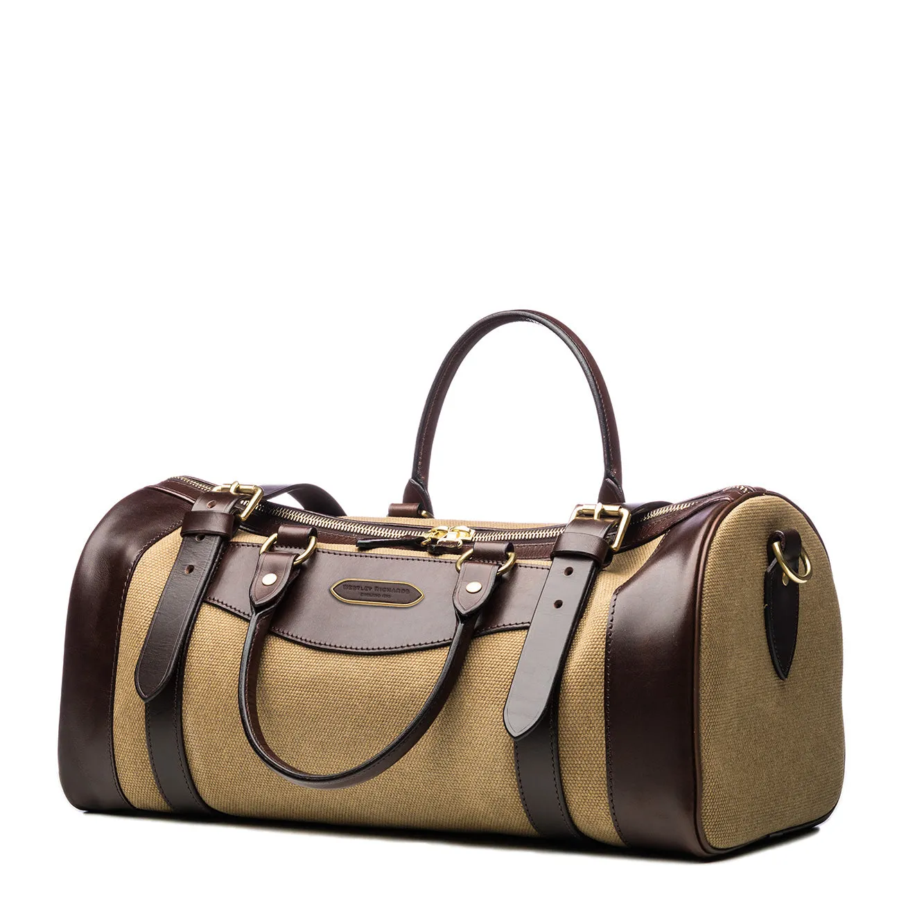 Westley Richards Small Sutherland Bag Sand / Dark Tan