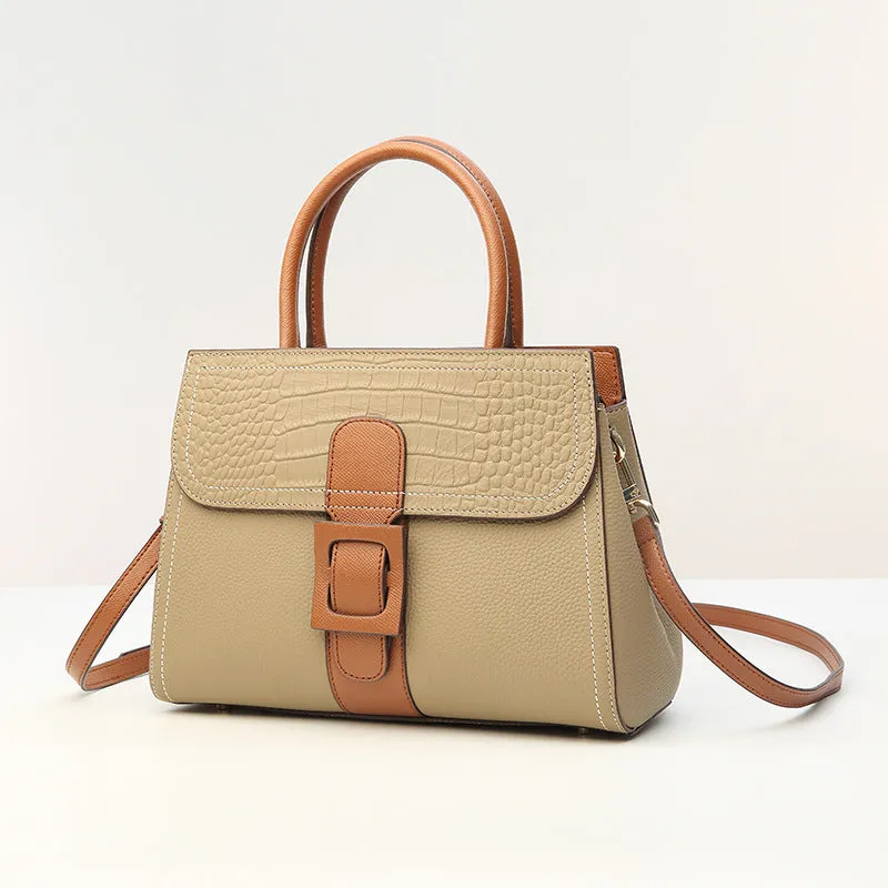 Women's Small Contrast Color Crossbody Handbag