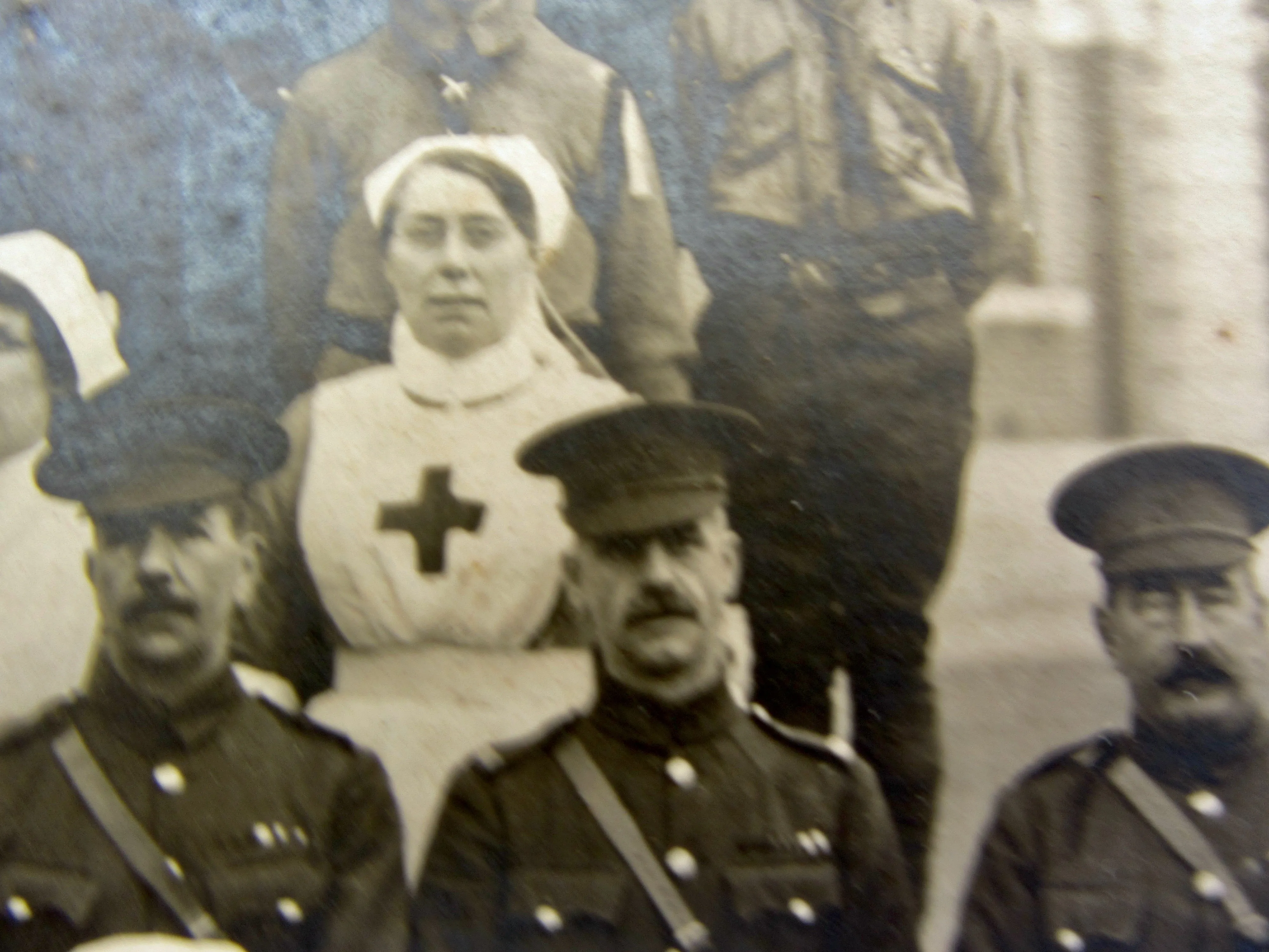 WW1 Panoramic Monochrome Photograph Of Staff At The Royal Victoria Hospital Netley