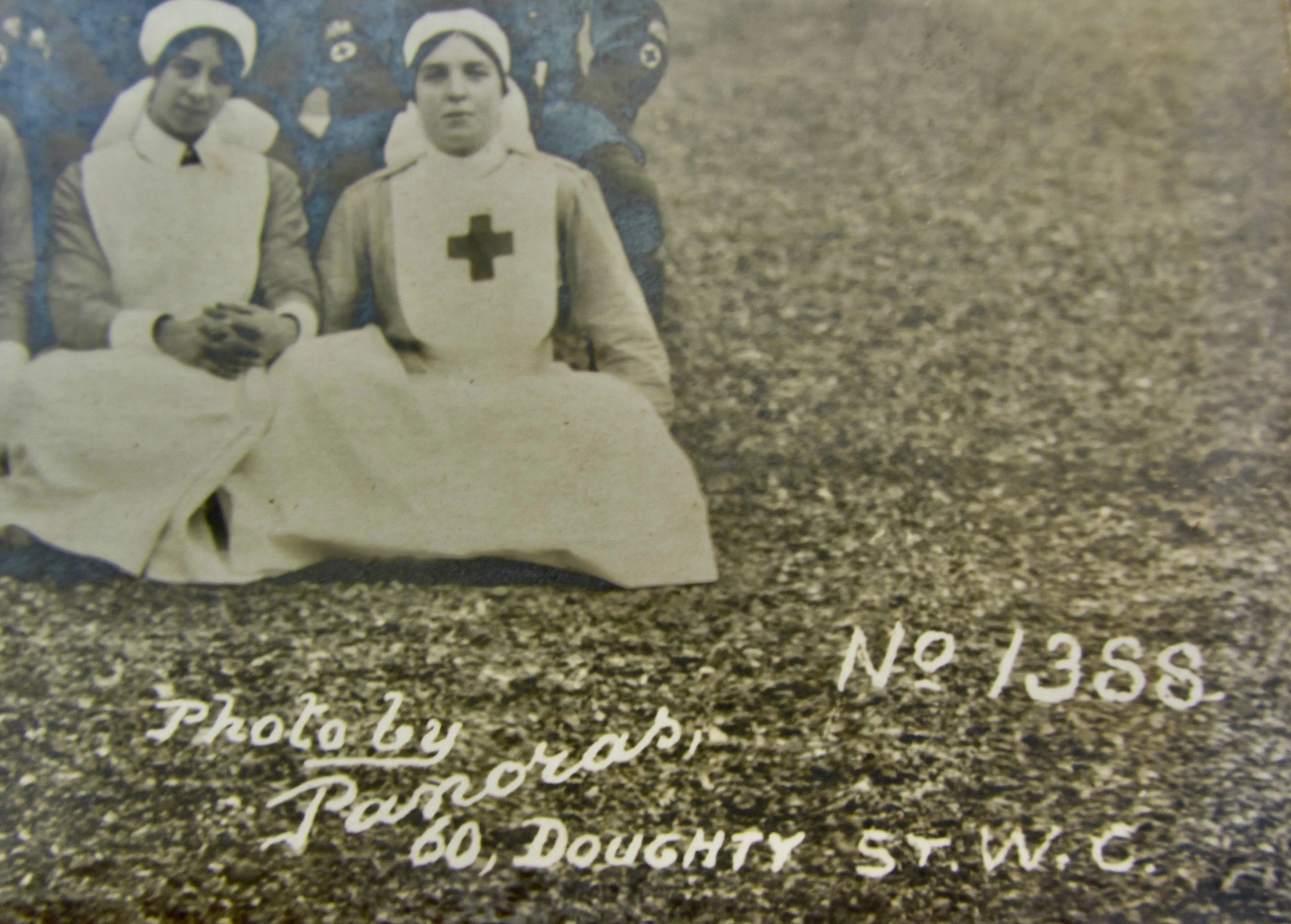 WW1 Panoramic Monochrome Photograph Of Staff At The Royal Victoria Hospital Netley