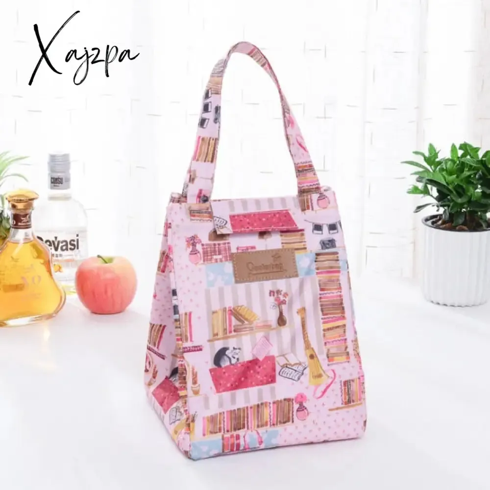 Xajzpa - Fashion Lunch Bag Insulated Thermal  Lovely Cat Multicolor Breakfast Box Bags Women Portable Hand Pack Picnic Travel Products